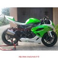 Carénage poly piste CharlyMoto Racing KAWASAKI ZX-6R 09/10 (04 parties avant)