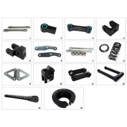 Kit de rehausse de selle TECNIUM SUZUKI SV650 16-17 / GSX-R 1300-1340 HAYABUSA 99-17 / SVF650  GLADIUS 09-15