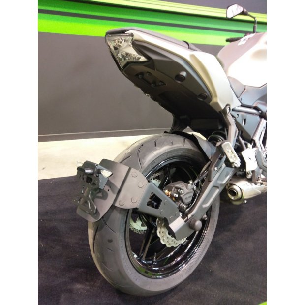 Qwtdaya Porte-Licence Cadre Plaque D'immatriculation Arrière De Moto Plaque  D'immatriculation De Moto pour Kawasaki pour ER6F pour ER6 F pour ER6N pour  E R6N Supports Plaque d'immatriculation Moto (C : : Auto