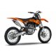 Ligne complète YOSHIMURA USA RS4 KTM SX-F450 2016 (Inox - Alu/Carbone)