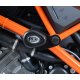 Tampons de protection AERO R&G Racing KTM 1290 SUPER DUKE R 14-17 (Avec platines de déport)