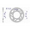Couronne AFAM ALU anodisée dur type 36802 / 40 - 41 - 42 - 43 Dents - Pas 525 / APRILIA RSV4 09-14 / RSV1000 04-09
