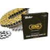 Kit chaine AFAM SUZUKI RM-Z250 07-09 (Chaine MX4 - Pas 520 - Couronne Alu)