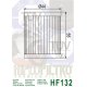 Filtre à huile HIFLOFILTRO HF132 SUZUKI DR125 85-00 / SUZUKI DR-Z 125 03-18 / SUZUKI DR-S SE 200 86-18