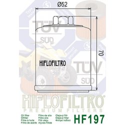 Filtre à huile HIFLOFILTRO HF197 AEON / BENELLI / HYOSUNG / KEEWAY / PGO / POLARIS