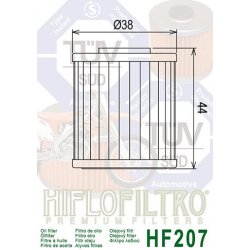 Filtre à huile HIFLOFILTRO HF207 BETAMOTOR / KAWASAKI / LML / SUZUKI