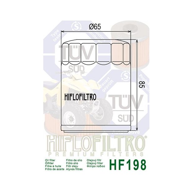 Filtre à Huile HF681  de qualité  Hyosung GT650 Comet EFI  09-11