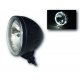 Optique avant Bihr contour LED - 146mm (Noir ou Chromé) (Fixation basse ou latérales)