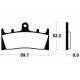 Plaquettes de frein TECNIUM MCR186 KAWASAKI ZX-7R 96-02 (Avant)