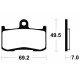 Plaquettes de frein TECNIUM MF282 KAWASAKI Z800 - Z800 E (ABS) 13-16 (Avant)