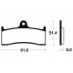 Plaquettes de frein TECNIUM MF176 KAWASAKI ZX-7RR 96-02 (Avant)