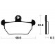 Plaquettes de frein TECNIUM MF144 BMW K80 91-93 / K100 91-93 / R100 91-93 (Avant)