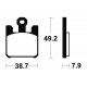 Plaquettes de frein TECNIUM MF288 KAWASAKI ZX-6R 03-06 (Avant)