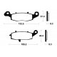 Plaquettes de frein TECNIUM MF204 SUZUKI VL800 INTRUDER LC VOLUSIA 01-04 (Avant)