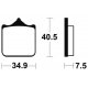 Plaquettes de frein TECNIUM MRR262 KTM 950 SM - SMR 05-08 (Avant)