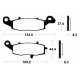 Plaquettes de frein TECNIUM MRR205 KAWASAKI ZR-7 - S 99-03 (Avant droit)