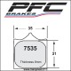 Plaquettes de frein PFC Carbone 7535 - TYPE 13 - COMPETITION