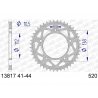 Couronne AFAM ALU anodisée dur type 13817 / 41 - 42 - 43 - 44 Dents - Pas 520 / YAMAHA YZF-R1 - R1M 15-20