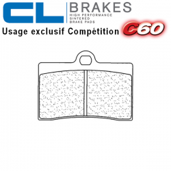 Plaquettes de frein CL BRAKES 2247C60 DUCATI 916 BIPOSTO 94-98 (Avant)