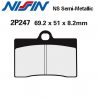 Plaquettes de frein NISSIN 2P247NS DUCATI 750 SS Supersport 91-99 (Avant)