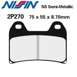 Plaquettes de frein NISSIN 2P270NS BMW F800 R 09-14 / F800 S 06-08 / F800 ST 06-08 (Avant)