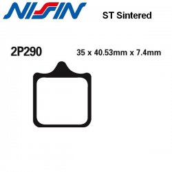 Plaquettes de frein NISSIN 2P290ST TRIUMPH SPEED TRIPLE 1050 - R 08-17 (Avant)