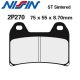 Plaquettes de frein NISSIN 2P-270ST KTM 1090 SUPER ADVENTURE - R 17-18 / 1290 SUPER ADVENTURE - R - S - T 15-18 (Avant)