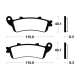 Plaquettes de frein TECNIUM MR236 HONDA VFR 800 - FI - V-TEC 98-05 (Arrière)