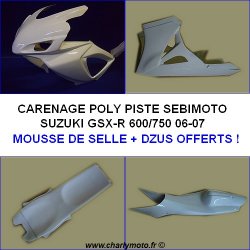 Carénage SEBIMOTO SUZUKI GSX-R 600 06-07 / GSX-R 750 06-07 (Pack Racing)