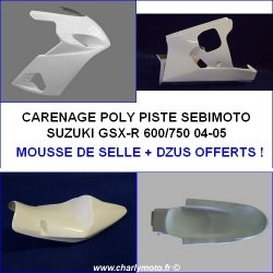 Carénage SEBIMOTO SUZUKI GSX-R 600 04-05 / GSX-R 750 04-05 (Pack Racing)