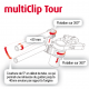 Demi guidons ABM Multiclip APRILIA RSV4 R - APRC - FACTORY 09-15 (NO ABS) (avec kit de montage)