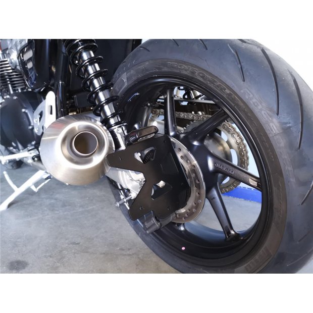 Support Plaque Immatriculation Moto Access Design Support De Plaque Access  Design Latéral Noir Harley Davidson Breakout - Livraison Offerte 