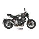 Silencieux MIVV DELTA RACE HONDA CB1000R 18-20 (Inox brossé - Casquette Carbone)