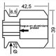 Pions de béquille Téflon GSG KTM DUKE 125 - 200 11-15 (M10x1,25)