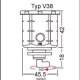 Bocal de frein avant Alu GSG YAMAHA YZF-R1 15-19