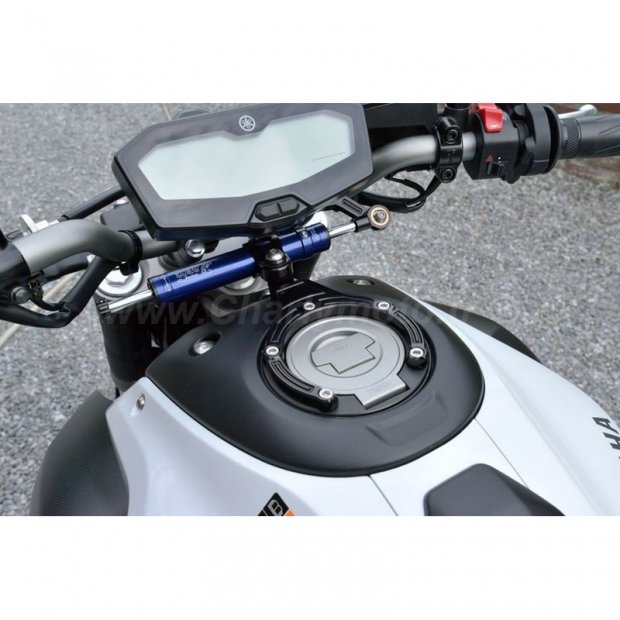 Guidon de moto universel amortisseur de direction amortisseur de direction  stabilisateur amortisseur accessoires (bleu)