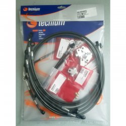 Durites de frein aviation HONDA VFR 800 F 98-01 (Avant+Arrière - 10 durites - Dual CBS)
