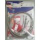 Durites de frein aviation HONDA VFR 800 F 98-01 (Avant+Arrière - 10 durites - Dual CBS)