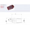 Filtre à air BMC - Cornet Ø60mm - hauteur 173mm (Conique incliné) (FBSA60-128)