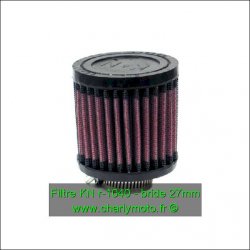 Filtre à air KN - Ø27mm - hauteur 76mm (R-1040)