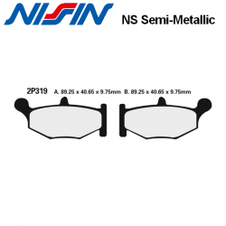 Plaquettes de frein NISSIN 2P-212NS KAWASAKI H2 SX - SE - TOURER - PERFORMANCE 18-21 (Arrière)