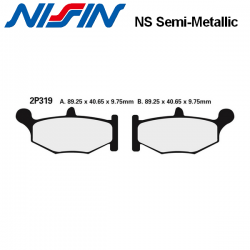 Plaquettes de frein NISSIN 2P212NS KAWASAKI H2 SX - SE - TOURER - PERFORMANCE 18-21 (Arrière)