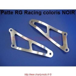 Patte de silencieux R&G RACING KAWASAKI ZX-12R 00-06 (Noir)