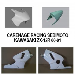 Carénage SEBIMOTO KAWASAKI ZX-12R 00-01 (Pack Racing)