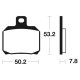 Plaquettes de frein TECNIUM MR230 DUCATI ST3 1000 04-07 (Arrière)