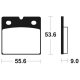 Plaquettes de frein TECNIUM MR6 BMW R100 R 91-95 (Arrière)