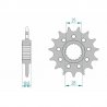 Pignon de sortie de boite AFAM type 61802 / 15-16 Dents - Pas 520 - APRILIA RSV4 - RR - RF 09-20 / TUONO 1100 15-20
