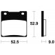 Plaquettes de frein TECNIUM MR56 KAWASAKI ZXR 400 R 91-02 (Arrière)