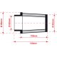 Filtre à air BMC - Cornet Ø60mm - hauteur 100mm (Conique centré) (FMSA60-100)
