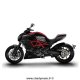 Grip de réservoir STOMPGRIP DUCATI DIAVEL - Carbon - Titanium 11-17